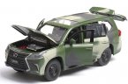 Kids 1:32 Scale Amy Green Diecast Lexus LX570 SUV Toy