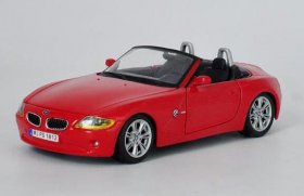 1:24 Red Bburago Diecast BMW Z4 Cabriolet Model