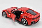 Red / Yellow 1:24 Scale Bburago Diecast Ferrari F12 TDF Model