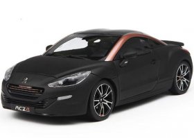 Black 1:18 Scale Norev Diecast Peugeot RCZ R Concept Model