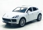 White / Black 1:24 Scale Diecast Porsche Cayenne S SUV Model