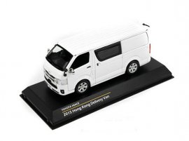 1:43 Scale Black / White TINY Diecast Toyota HIACE Model