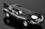 Black 1:43 Scale SOLIDO Diecast Jaguar D-Type Model