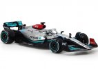 Silver 1:43 Scale Diecast 2022 Mercedes-AMG F1 W13 Model