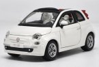 White 1:24 Scale Bburago Diecast Fiat 500 Model