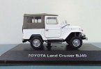 1:43 White / Blue Diecast Toyota Land Cruiser BJ40 Model