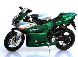 Green 1:12 Scale MaiSto Diecast Benelli Tornado Tre 1130 Model