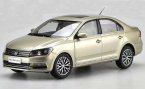 1:18 Scale White / Golden 2017 Diecast VW New Santana Model