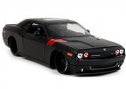 1:24 Scale Matte Black Diecast 2008 Dodge Challenger SRT Model