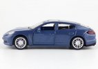 White / Blue 1:43 Scale Kids Diecast Porsche Panamera S Toy