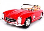 1:18 Scale Bburago Red Diecast 1957 Mercedes Benz 300SL Model