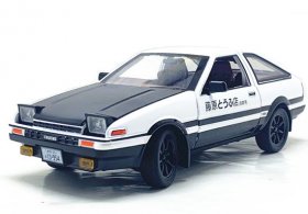 1:20 Scale Black-White Kids Diecast Toyota AE86 Car Toy