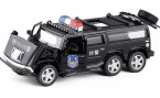 Kids 1:32 Scale Black / White Diecast Hummer H2 Toy