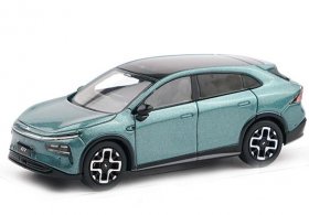 Green / Silver / Gray 1:64 Scale Diecast 2025 Xpeng G7 Model