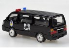 1:64 Scale Black Police Diecast Jinbei Hiace Classic Van Model