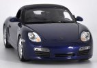 1:18 Scale Black / Blue Welly Diecast Porsche Boxster S Model