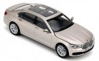 1:43 Scale Silver / Black / Blue Diecast BMW 7 Series Model