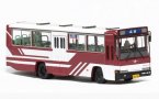 1:76 Scale Wine Red ShangHai NO. 49 Route Bus Model