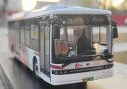 White-Red 1:43 Scale Diecast BYD B10 Electric City Bus Model