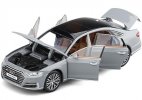 Black / Gray / Deep Blue Kids 1:32 Scale Diecast Audi A8L Toy