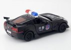 1:32 Kids White / Black Police Diecast Chevrolet Corvette Toy