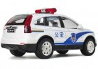 1:32 Kids White / Black Police Theme Diecast Honda CR-V Toy