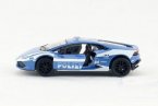 Blue 1:36 Kids Police Diecast Lamborghini Huracan LP610-4 Toy