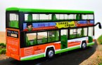 Kids Green / Red Die-Cast Hong Kong Double Decker Bus Toy