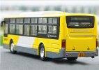 1:50 Scale White-Red Diecast Daewoo Shanghai City Bus Model