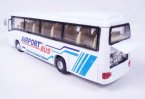 White Kids Airport Theme Tour Bus Toy