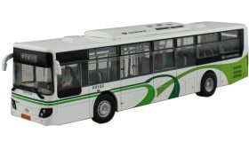 1:50 Scale White NO.13 Diecast Daewoo ShangHai City Bus Model