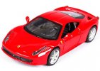 1:32 Scale Red Bburago Diecast Ferrari 458 Italia Model