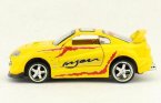 1:32 Scale Yellow Kids Diecast Toyota Supra Toy