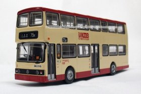 1:76 Hong Kong KBM Mercedes Benz O305 Double Decker City Bus