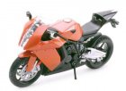 1:12 Scale White / Orange Diecast KTM 1190 RC8R Motorcycle