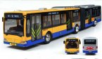 Kids Red / Green / Yellow Die-Cast BeiJing Articulated City Bus