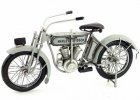 Tinplate White 1:6 Vintage 1909 Harley Davidson V-Twin Model