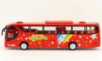 Red Kids 1:48 Scale Diecast Coach Bus Toy