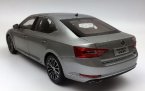 White / Brown / Silver/ Gray Diecast Skoda New Superb Model