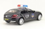 White / Black 1:32 Scale Police Diecast Bugatti Galibier Toy