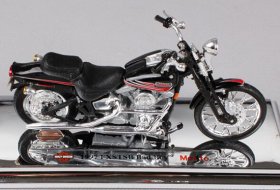 1:18 Black Diecast Harley Davidson 1997 FXSTSB Bad Boy