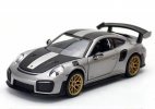 1:32 Scale Yellow / Gray Kids Diecast Porsche 911 GT2 RS Toy