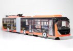 Orange 1:43 Scale Yangtse WG6180BEVHR Articulated Bus Model