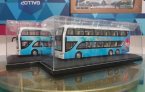 Blue 1:64 Garden Expo Diecast Asiastar Double Decker Bus Model