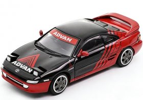 1:64 Scale ADVAN Red-Black Diecast Toyota MR-2 Model