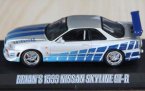 Silver-Blue 1:43 Greenlight Diecast Nissan SKYLINE GT-R Model