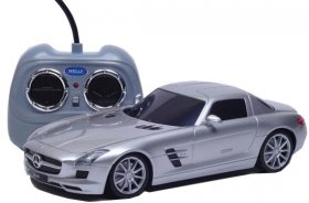Red / Silver 1:24 Scale Welly R/C MERCEDES-BENZ SLS AMG