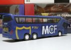 Blue Malaga F.C. Painting Kids Diecast Coach Bus Toy