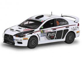 White 1:43 NO.5 Diecast Mitsubishi Lancer Evolution X Model