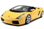 1:18 Silver / Yellow Diecast Lamborghini Gallardo Spyder Model